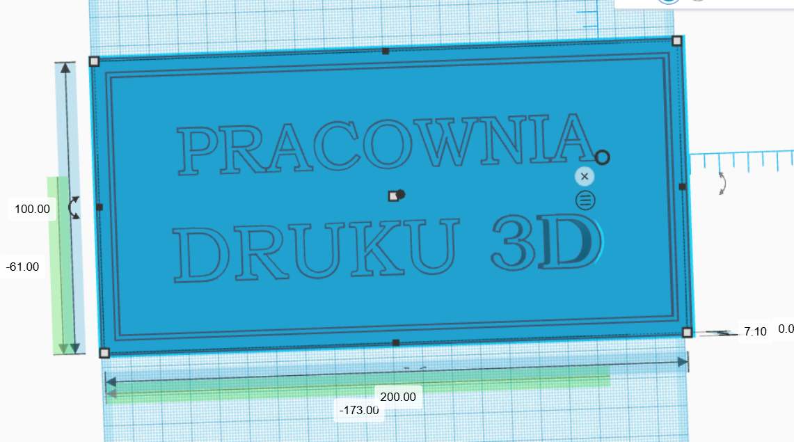 3D print room label
