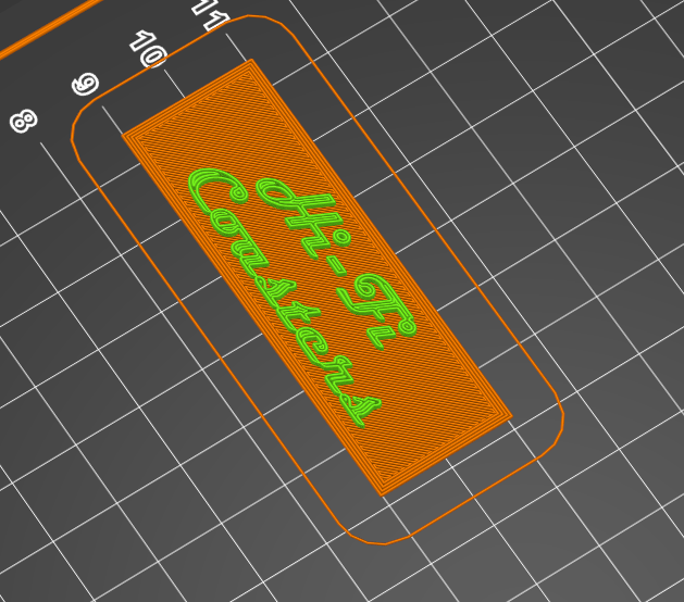 Sign/Logo for Record Coaster Crate