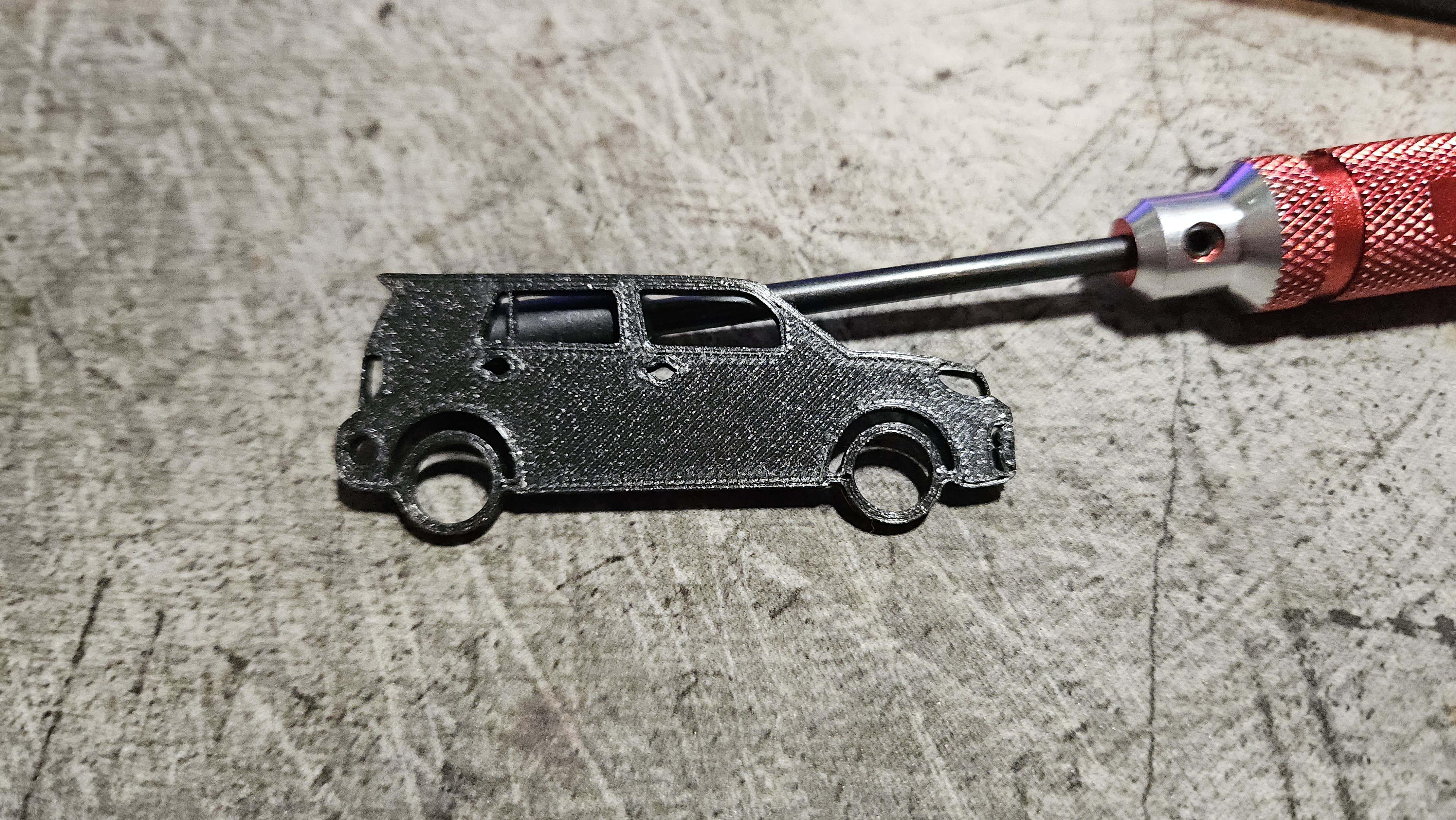 Scion xB (Second Gen) Silhouette Keychain