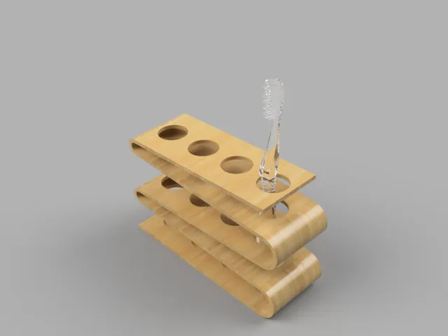 Squiggle Toothbrush Holder