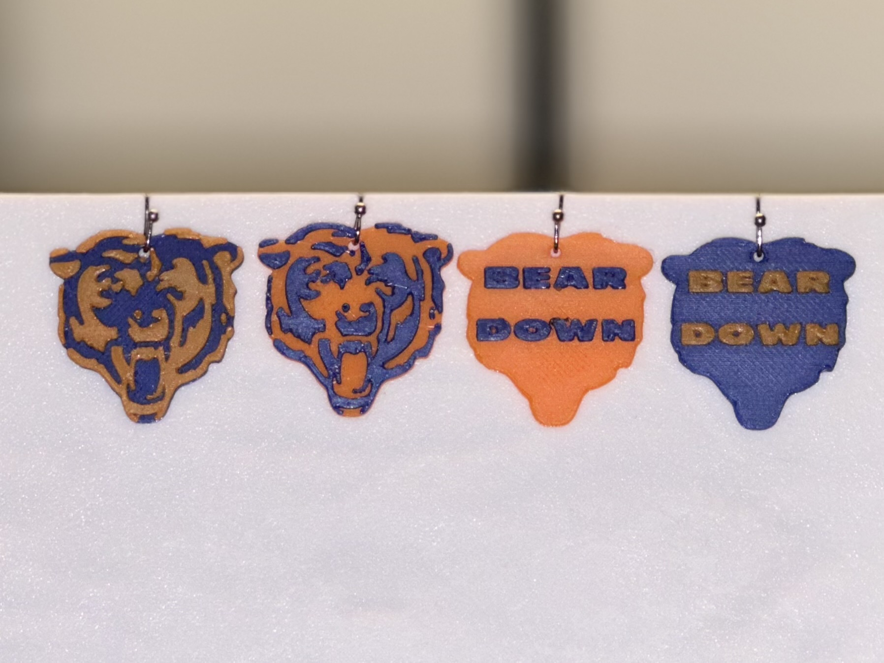 Chicago Bears logo - Bear Down earrings