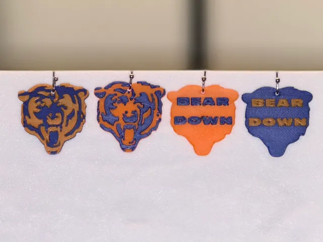 Chicago Bears logo - Bear Down earrings