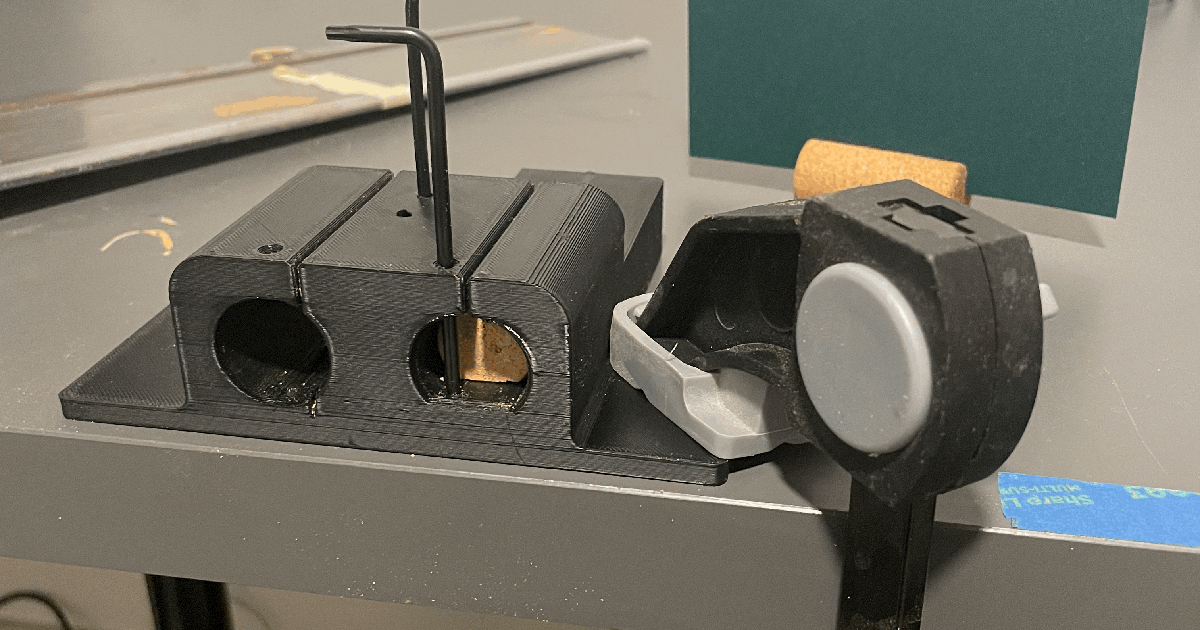 Place Card Cork Base Jig by PositiveVorticity Download free STL model