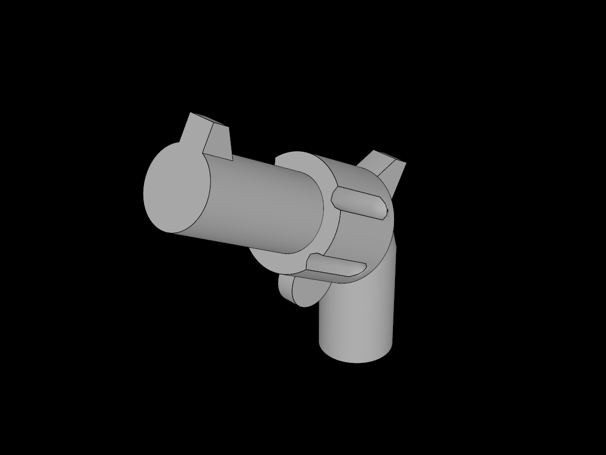 Lego Compatible (30132.dat) Minifig Gun Revolver