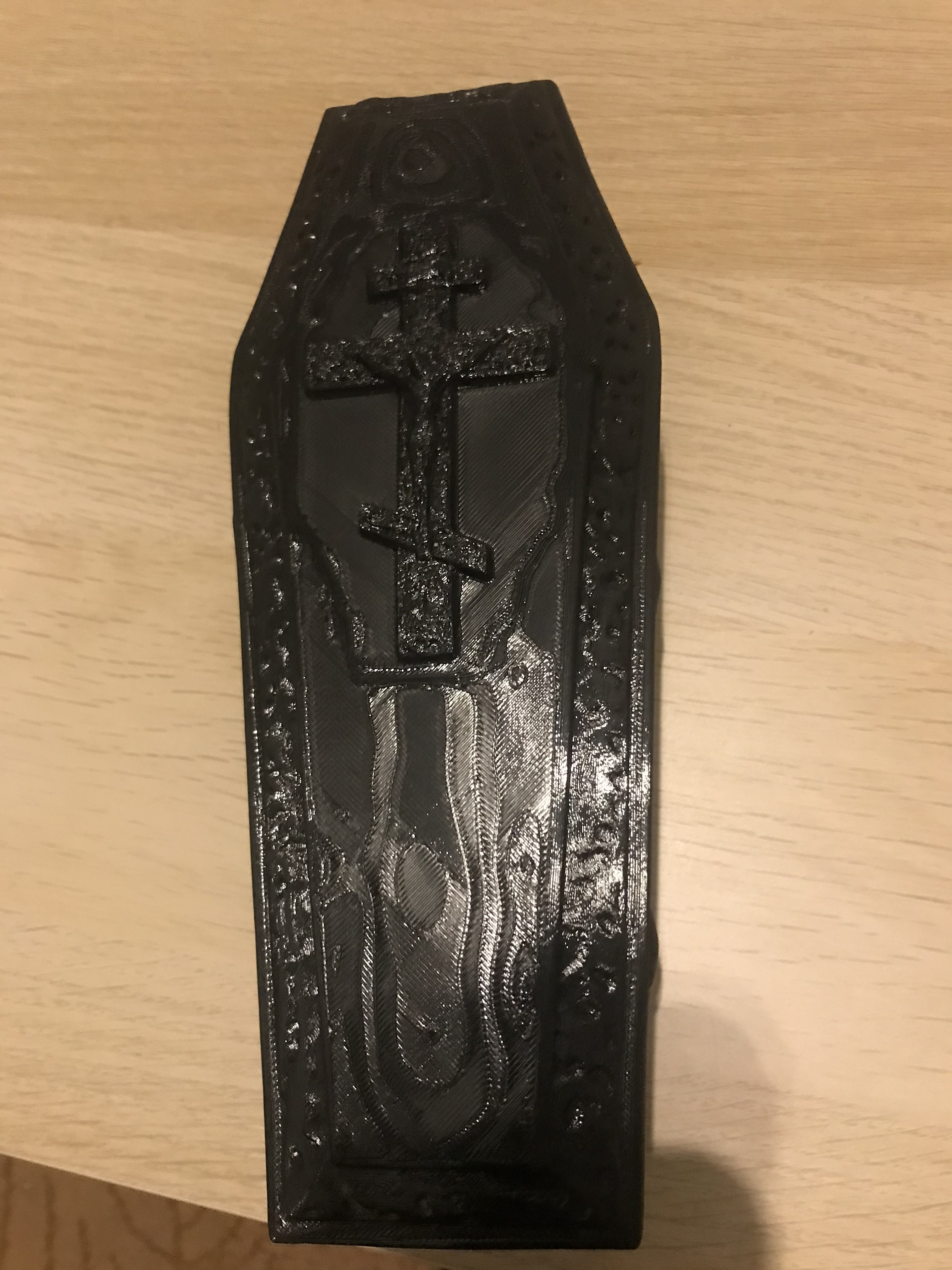Coffin shaped box