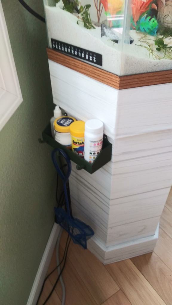 Aquarium Organizer Shelf or Spice Rack with Hooks