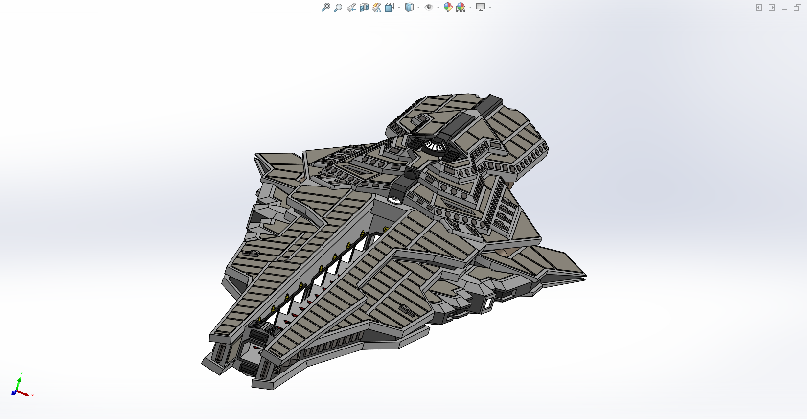 Star Wars Ascendancy Star Destroyer/Carrier with Armada Post