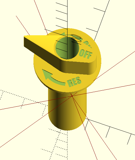 Universal Parametric Fuel Petcock Knob