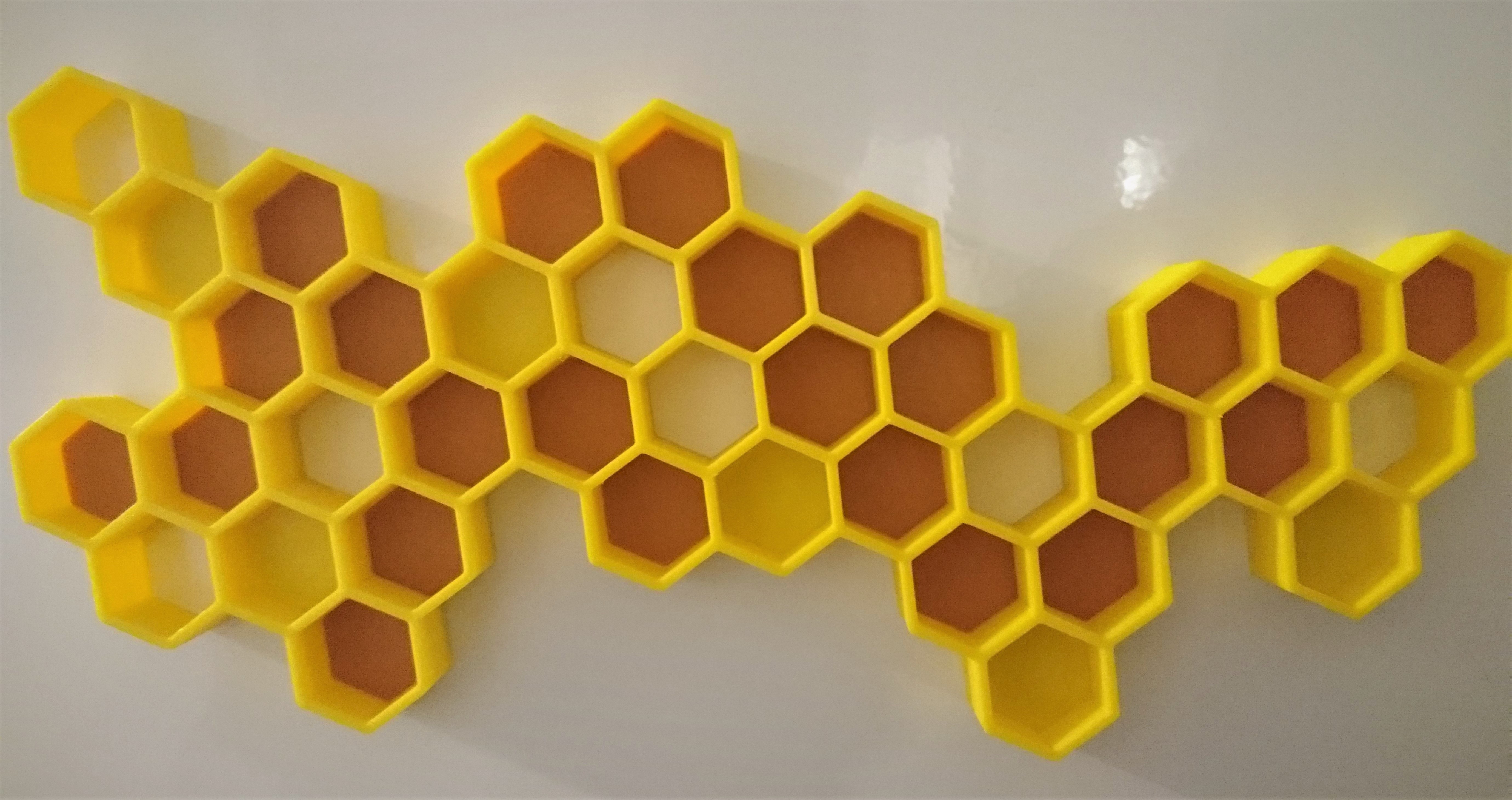 Magnetic Beehive Key Holder with Backplate