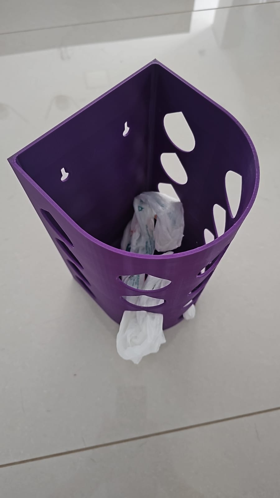 Ikea style plastic bag holder