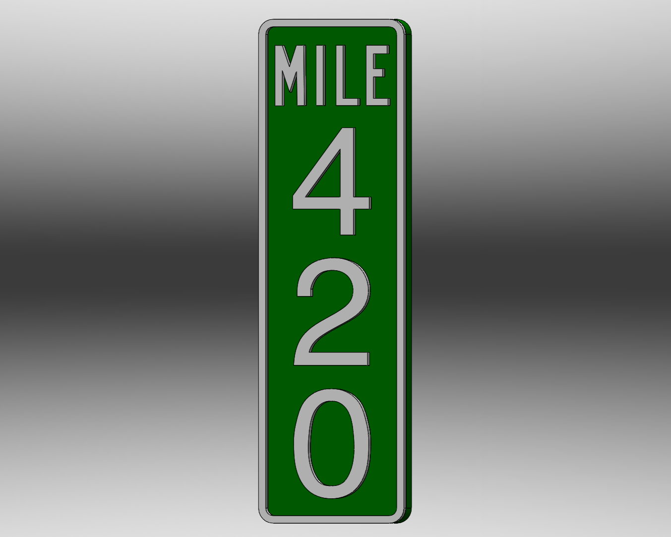 420 Mile Marker Road Sign - Fridge Magnet (Hot-Swap, Multi-Color ...