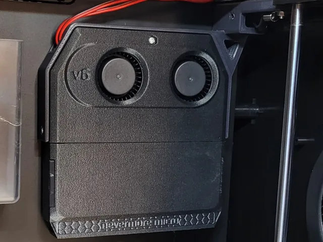 Qidi Q1 Pro Nevermore V6 filter Frame Mount