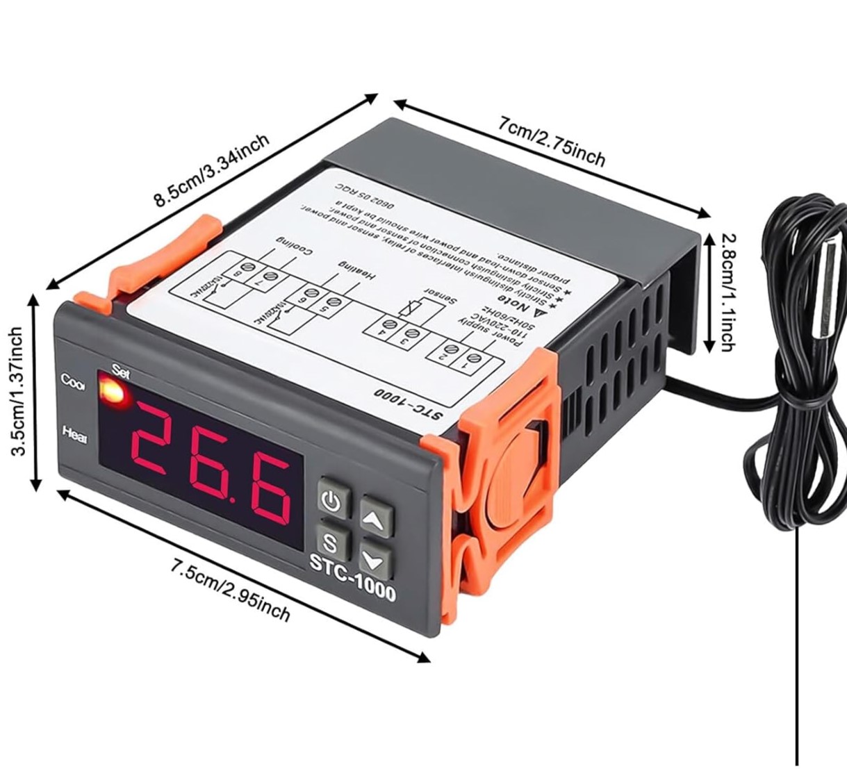Temperature Controller Wall Mount - STC-1000 — thumbnail 4