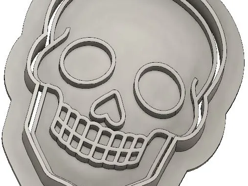 Skull cookie cutter (vykrajovátko lebka) Hallowen