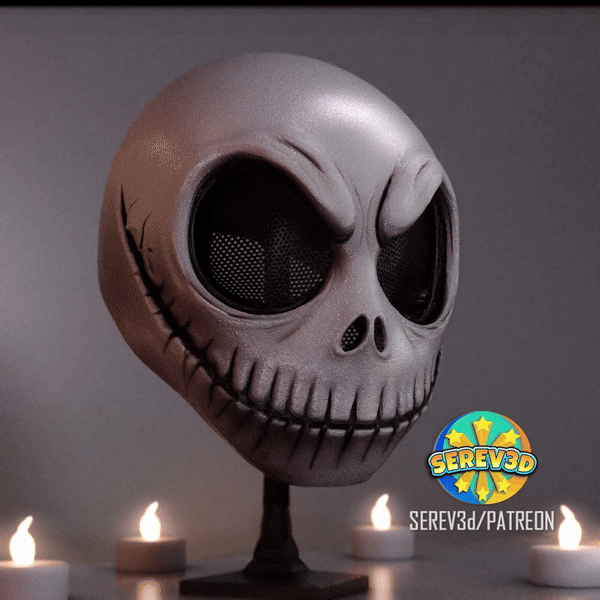 Mask-Jack Skellington Nightmare Before Christmas-SEREV3d