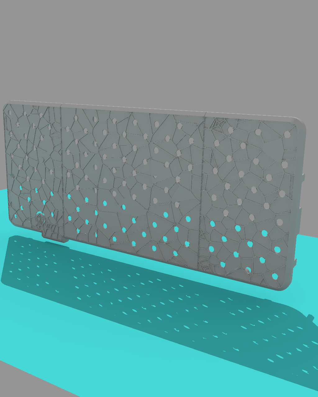 3D Printable Mainboard Case - Top and back  cover Voronoi