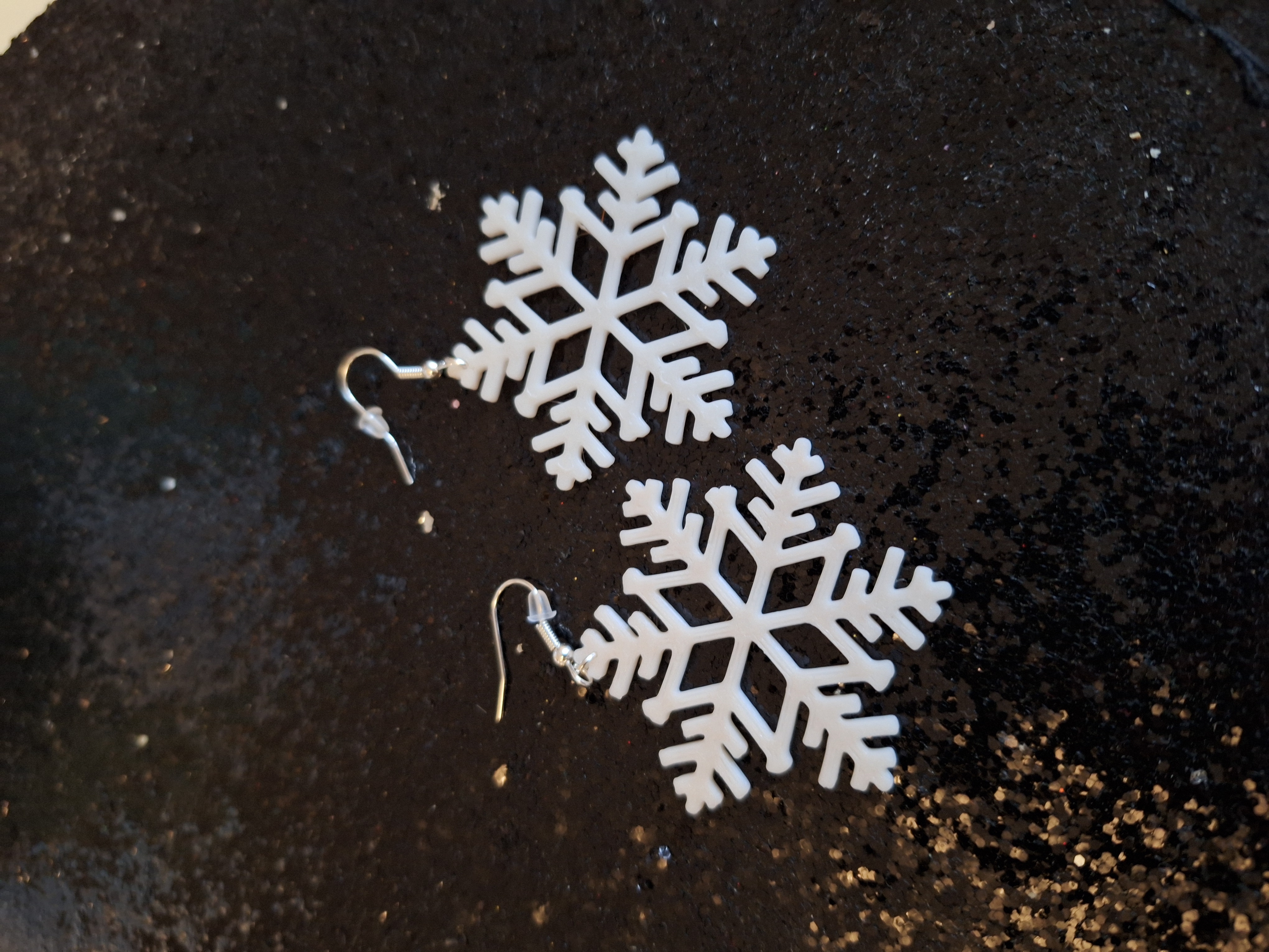 Snow earrings