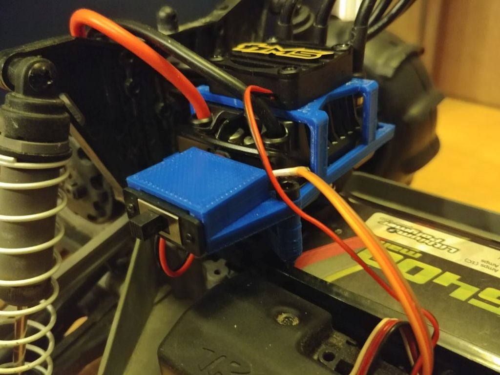 Castle Sidewinder 4 ESC cage - Rustler Base And Switch Mount