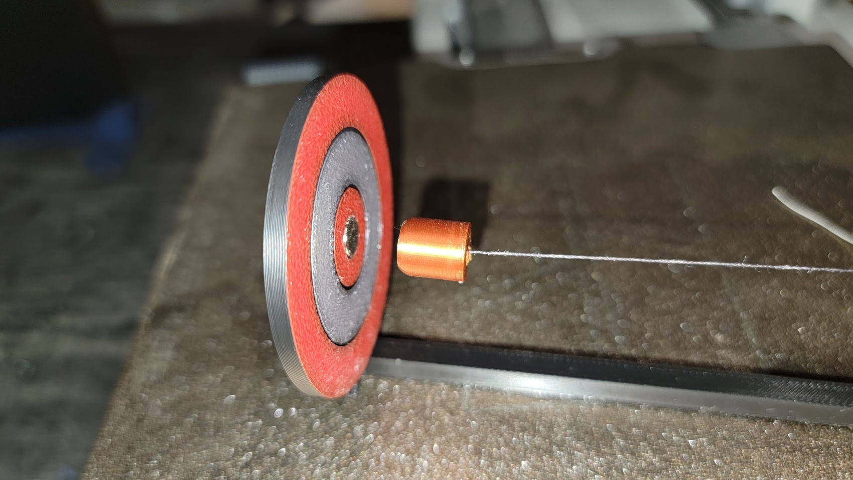 Floating bullet and target