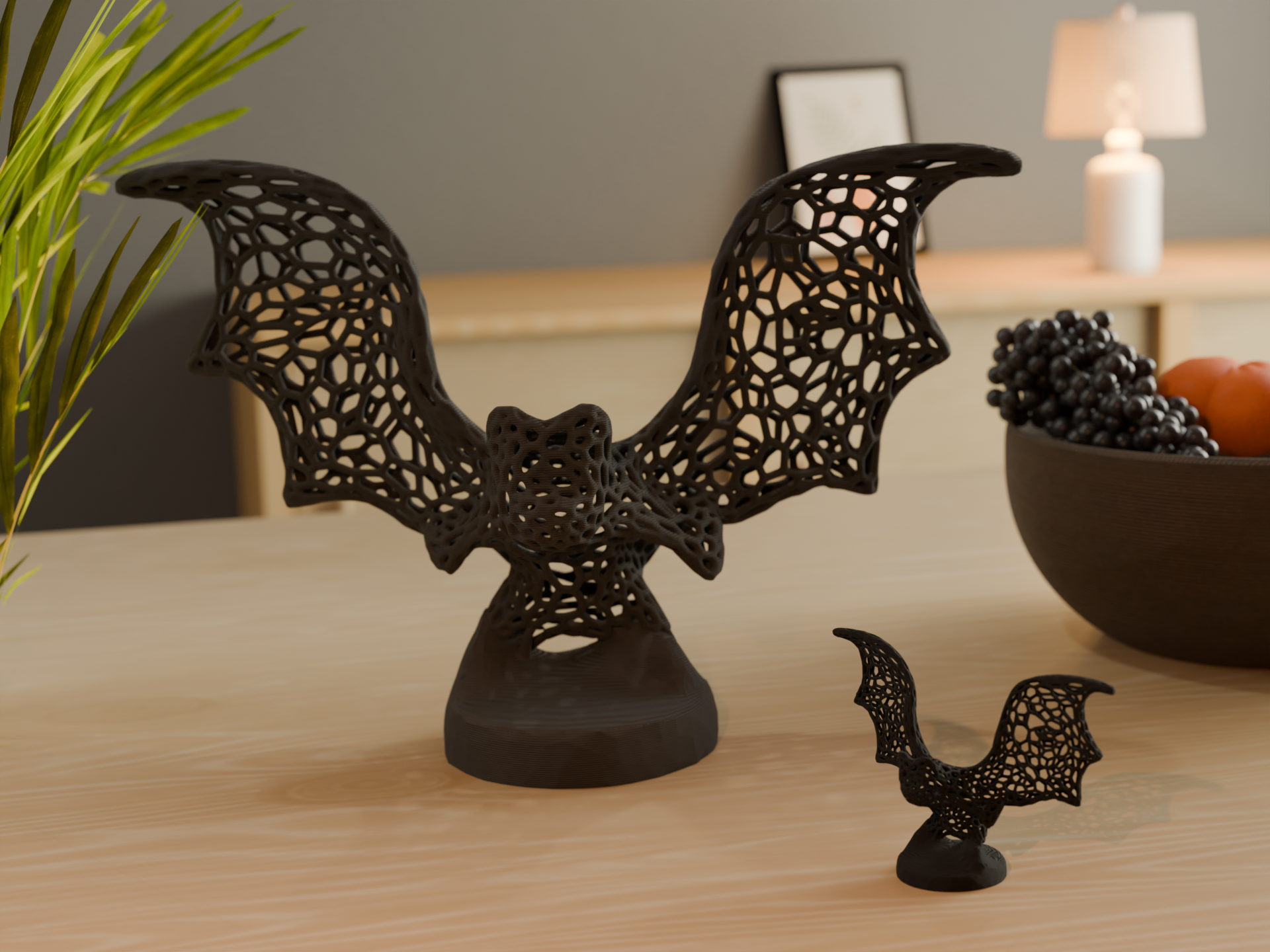 Voronoi Halloween Bat