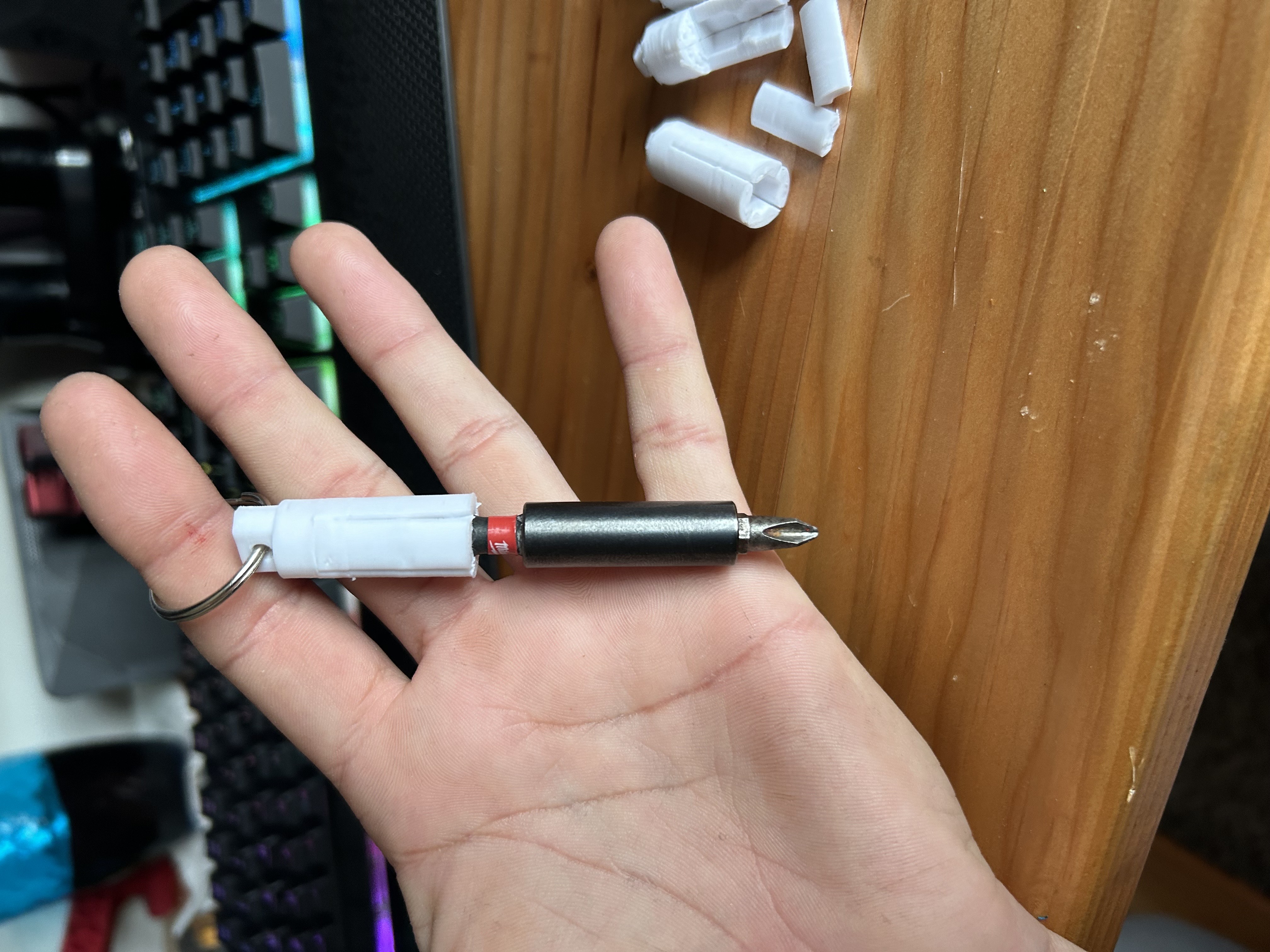 Bit Holder for key chain or belt loop
