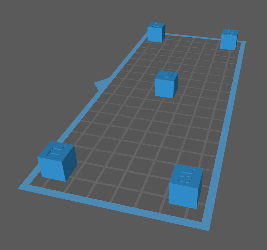 Leveling cubes