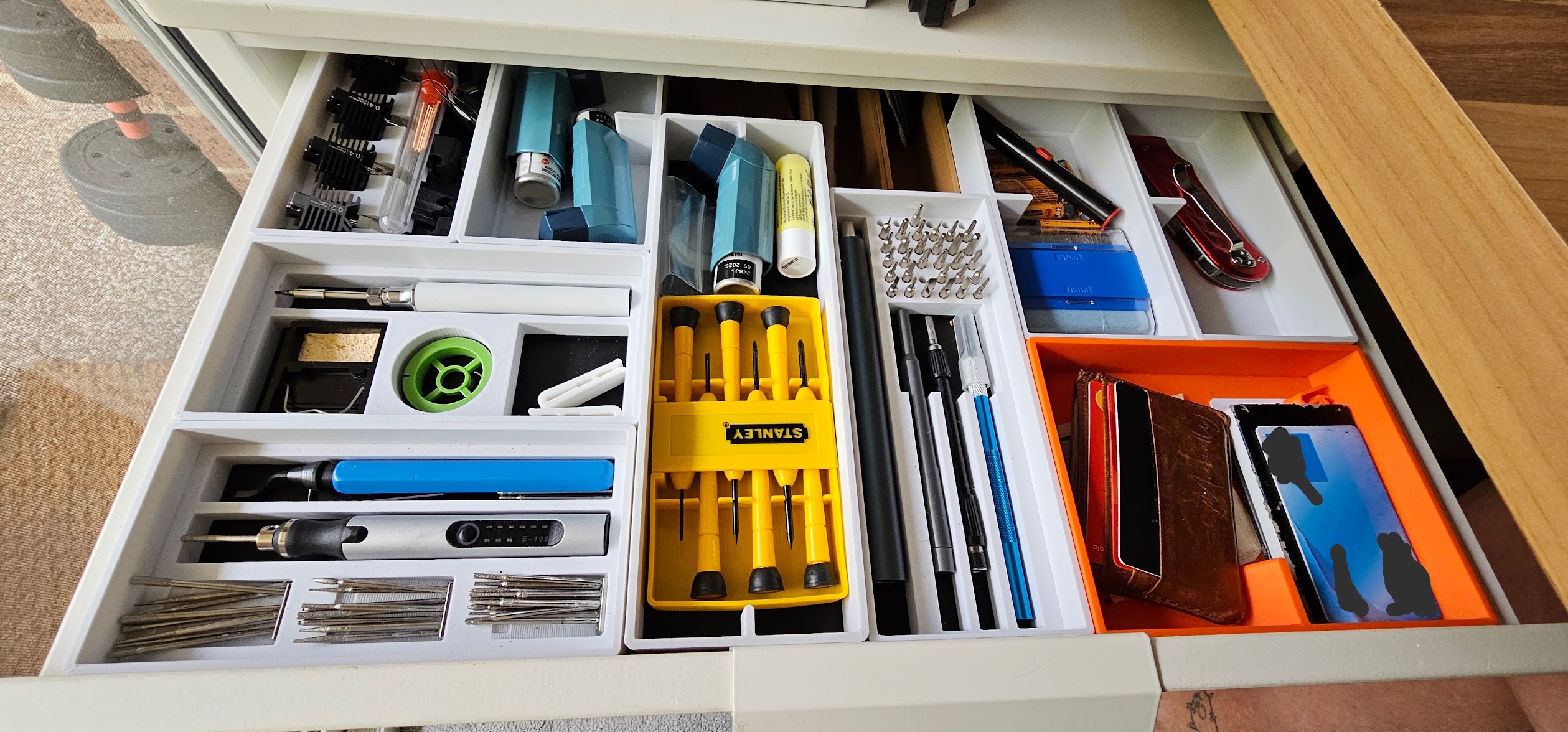Stackable Drawer Organiser - Gridfinity Edition