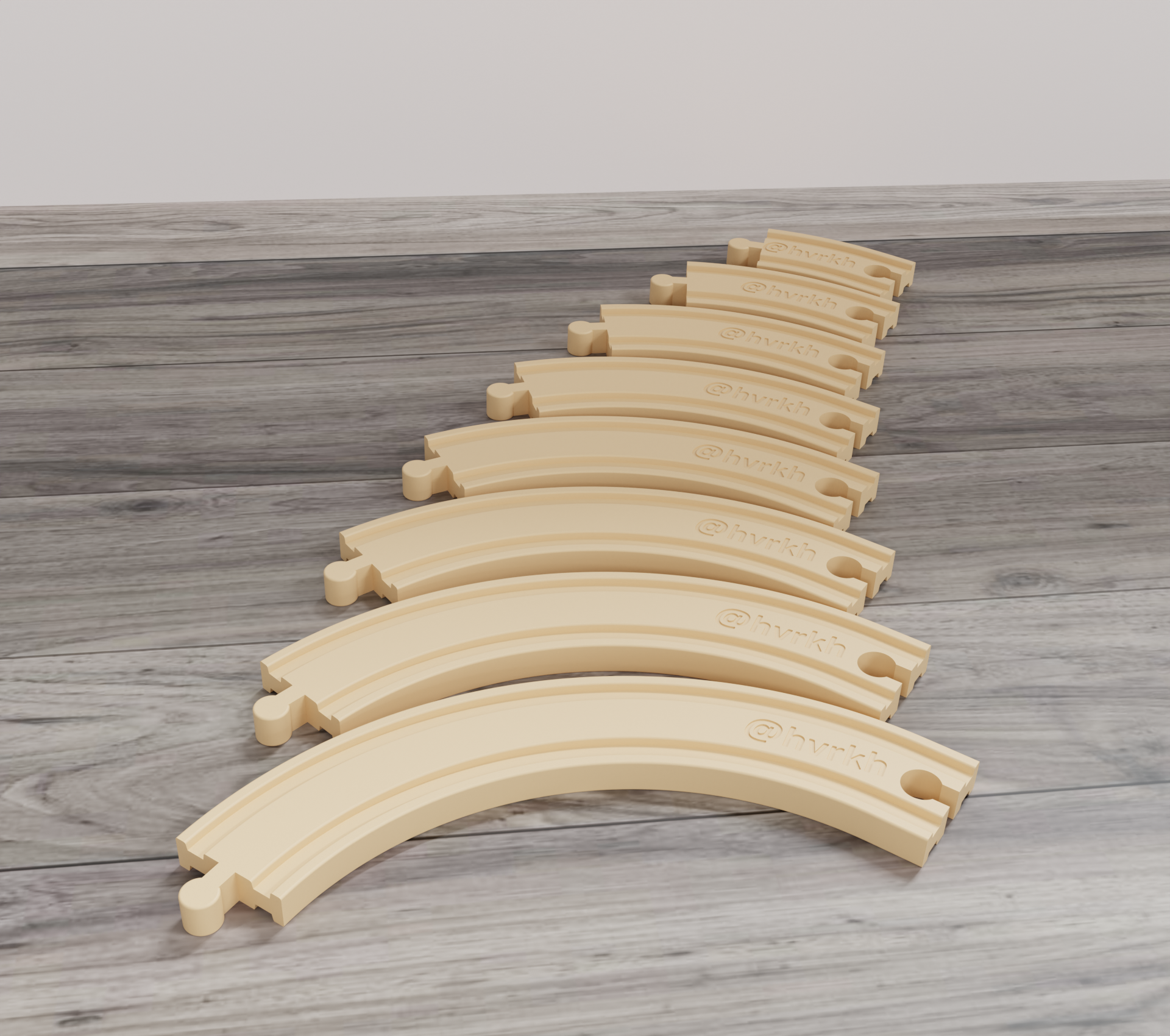 Compatible Tracks for LIDL/IKEA Wooden Railway