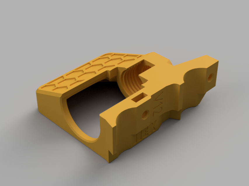 Prusa MINI Revo mount Threaded Nutted and ADXLed 3D model thumbnail