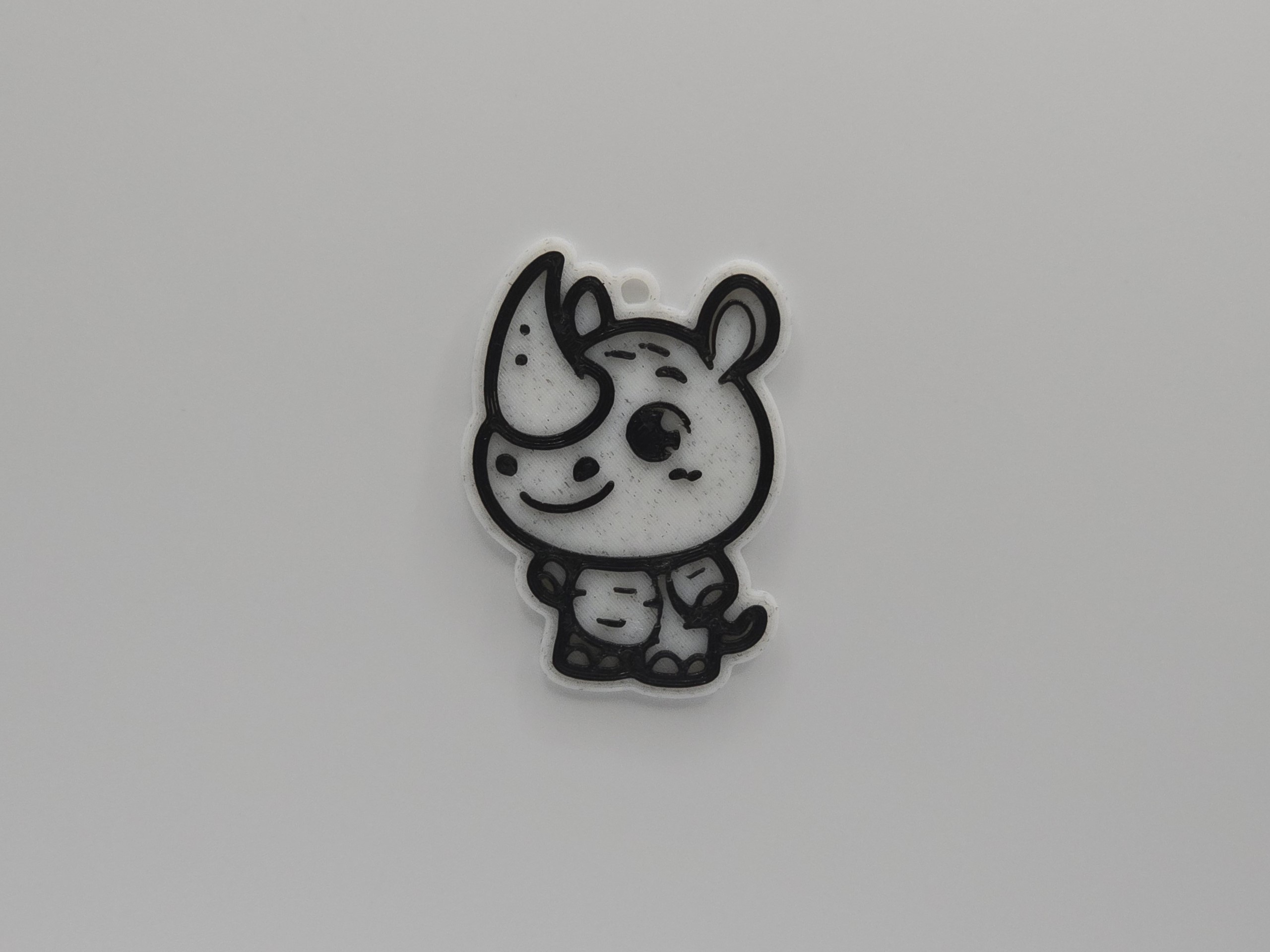 Cute Rhino Keychain