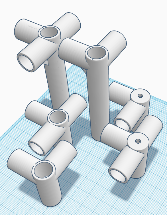 Wardrobe Rod Connectors