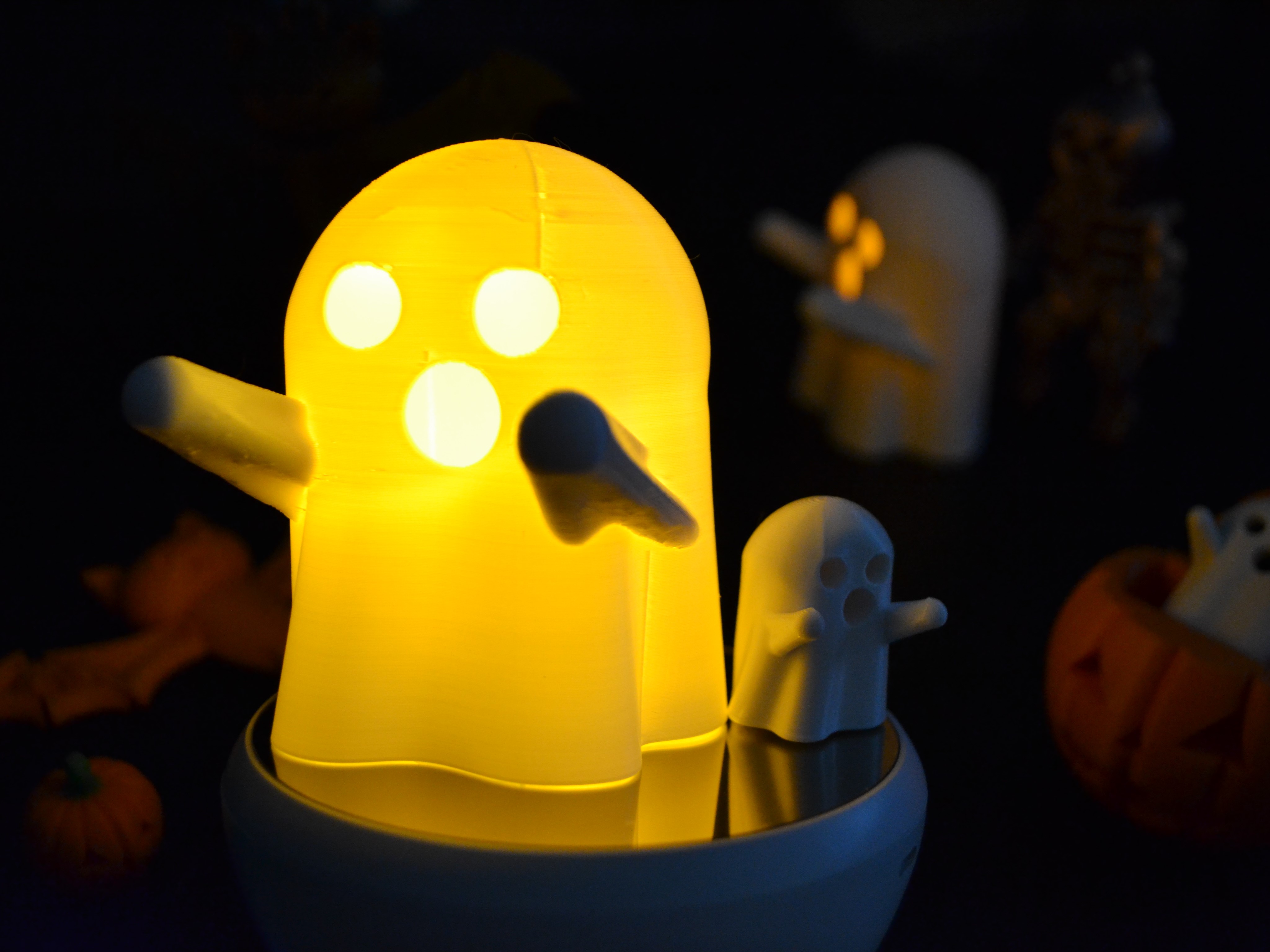 Ghost Tealight Lantern/Figure - Halloween Decoration