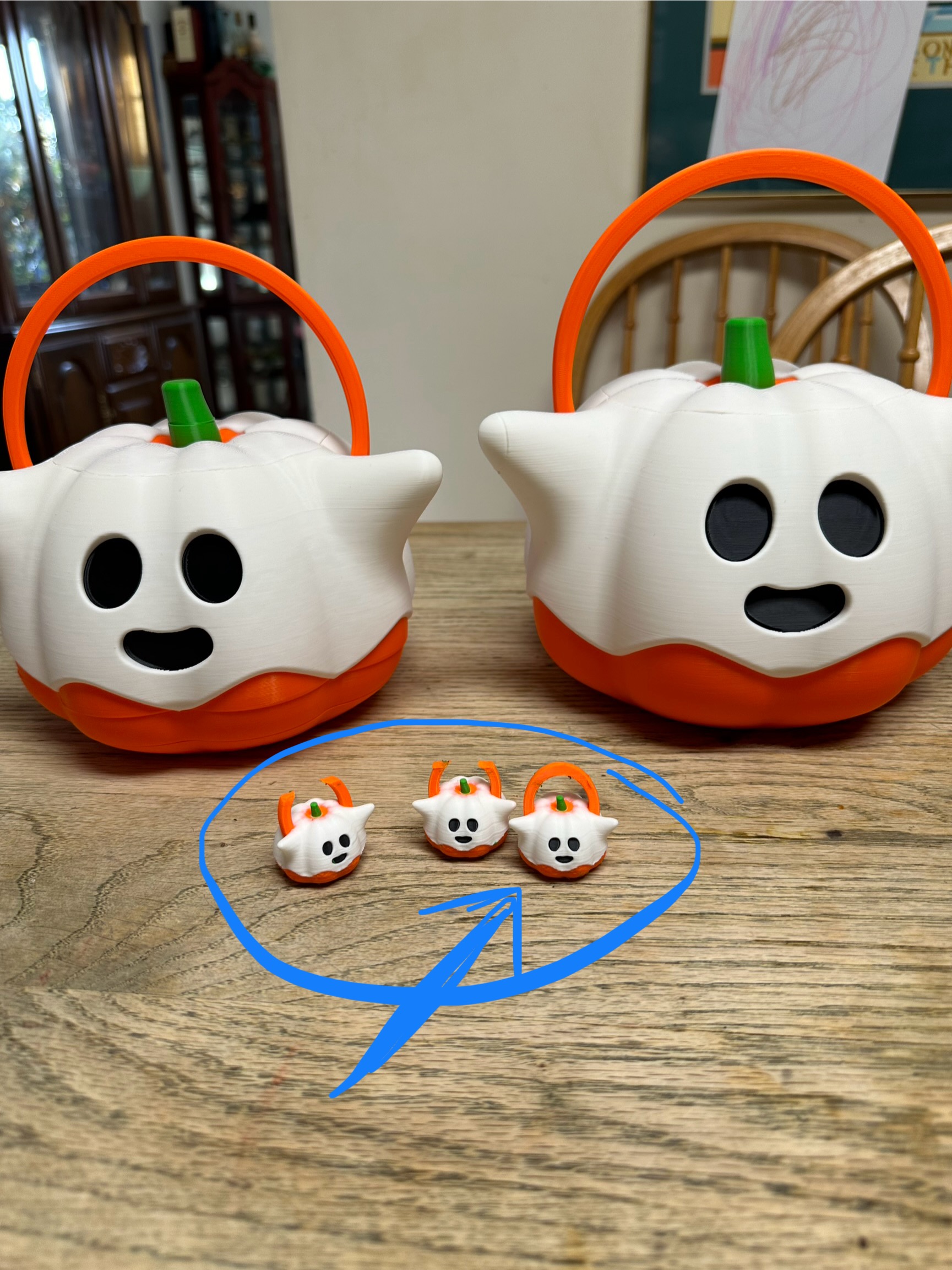 Barbie scale 1/6 Pumpkin Ghost Halloween Pseudo-Bucket