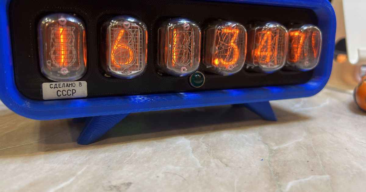 In 12 nixie clock by David Kovecses | Download free STL model ...