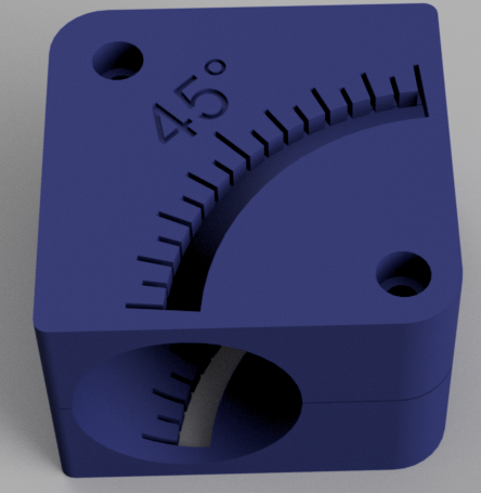 38mm pipe bend / elbow cutting jig