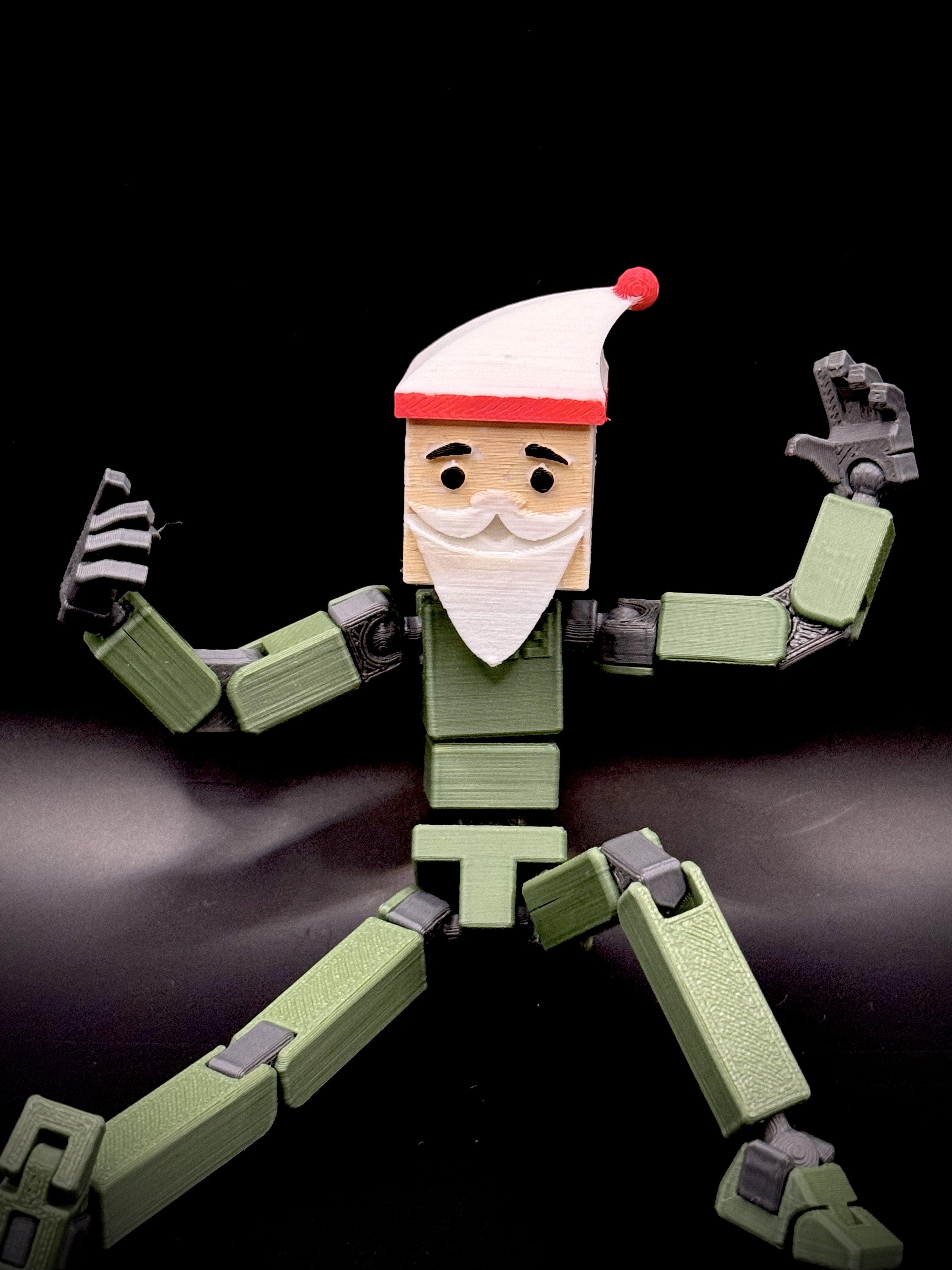 Alternative oversized Santa head with removable hat to fit either Lucky 13 or Easy 13.