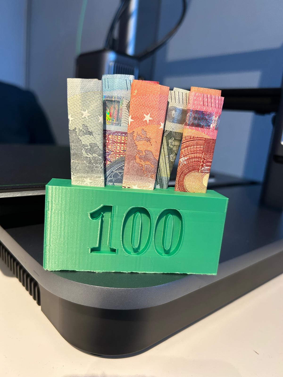 money holder gift block