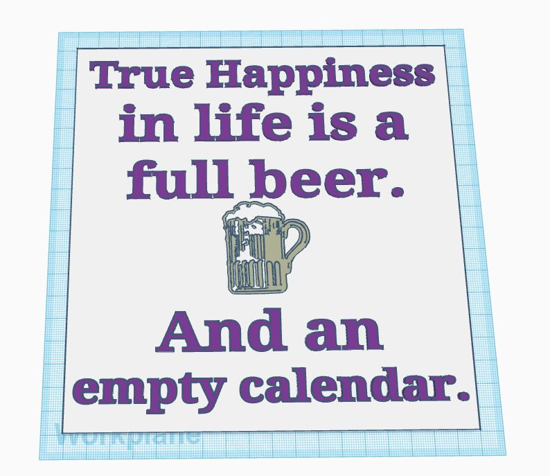 True Happiness in Life Sign