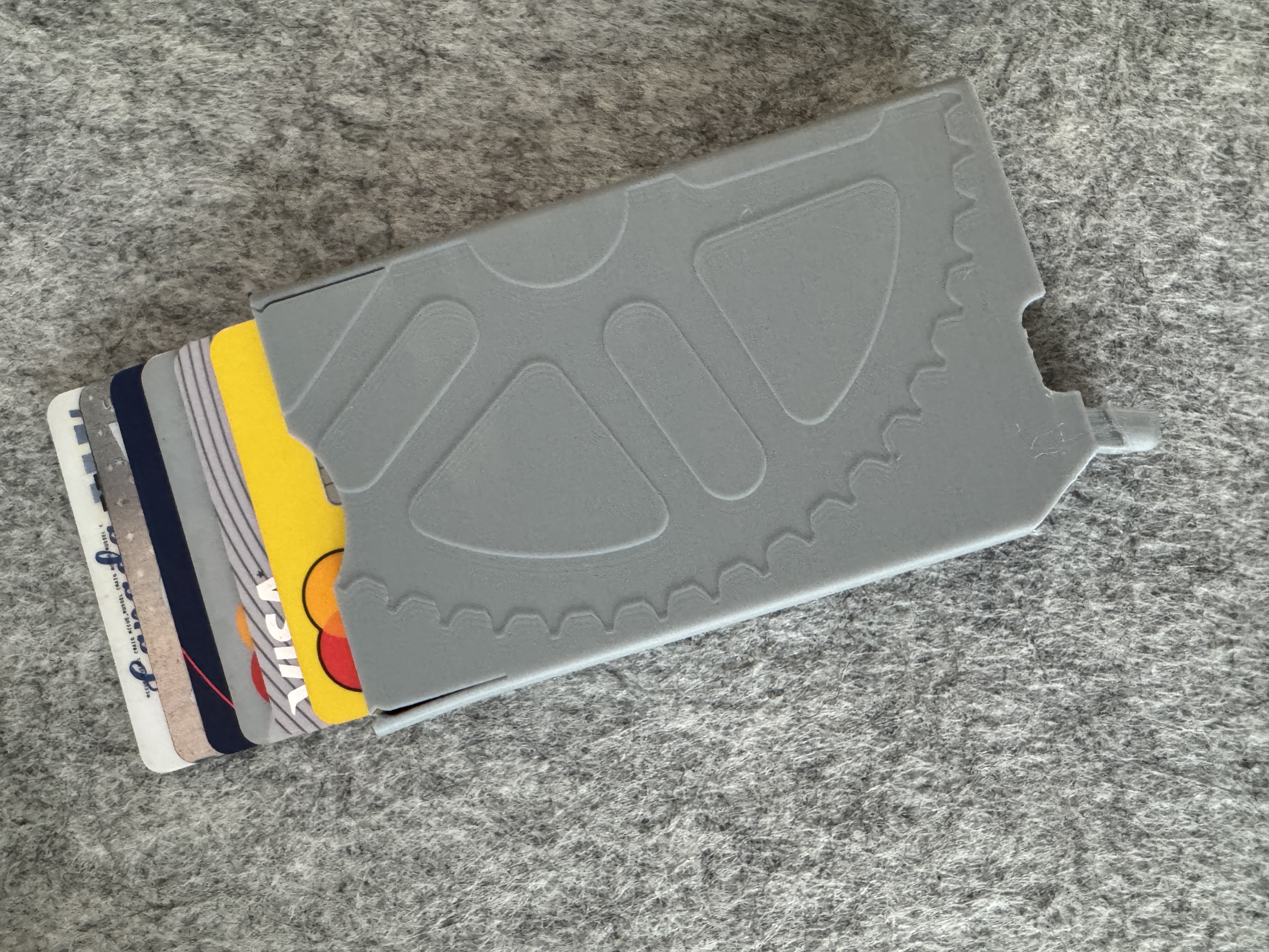 Slim Popup 6 card wallet 3D model thumbnail