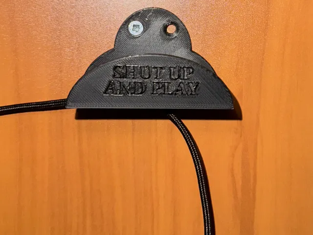 Headset Wall Mount - "Shut Up and Play"