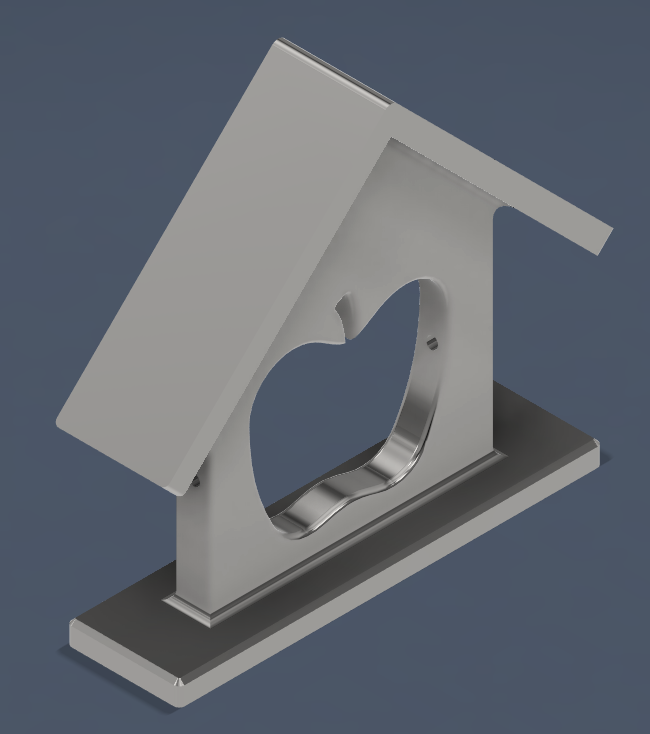 Apple shape birdfeeder