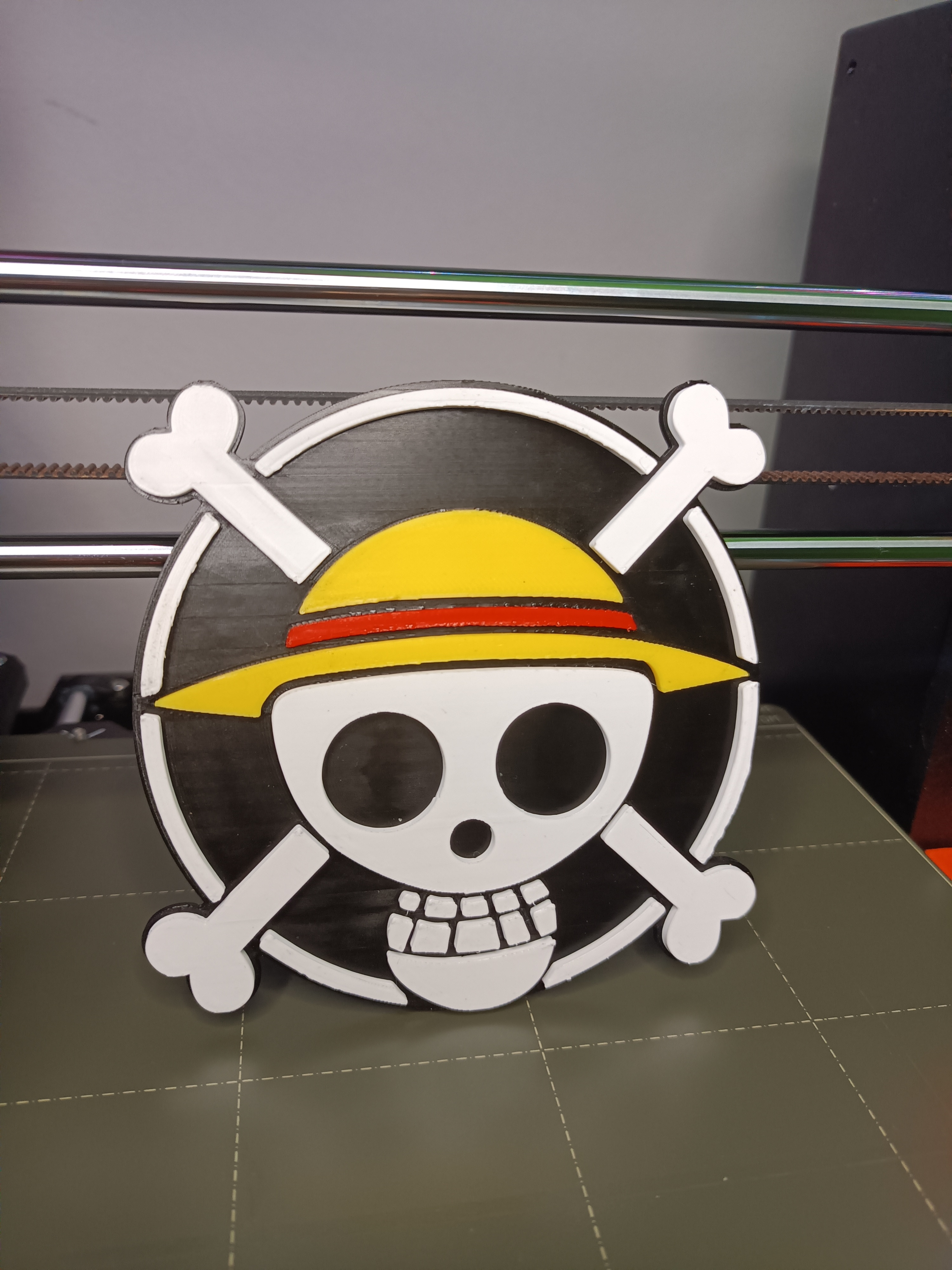 Multicolor snap-in One Piece logo