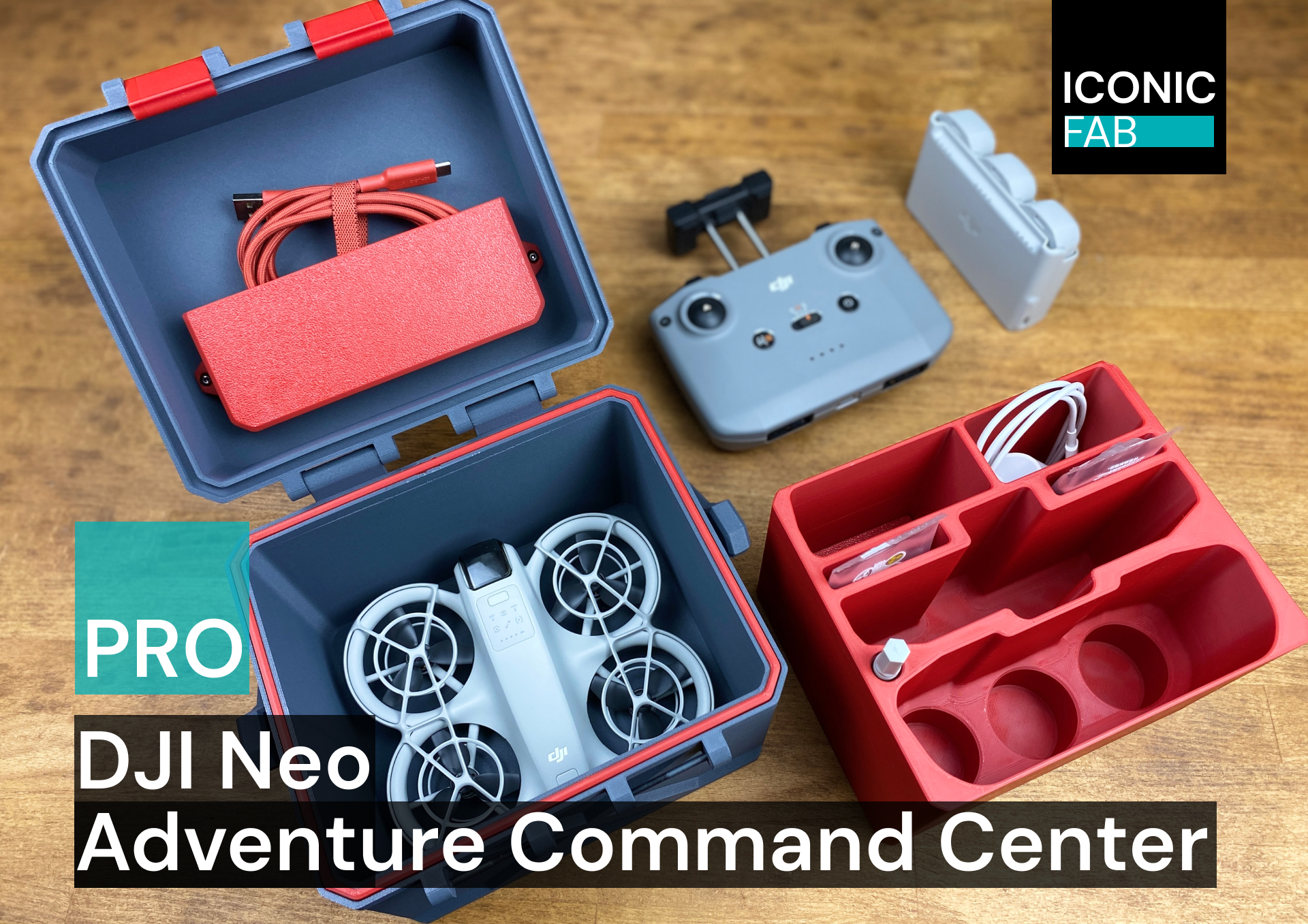 DJI Neo Adventure Command Center — transport box, storage crate — PRO version