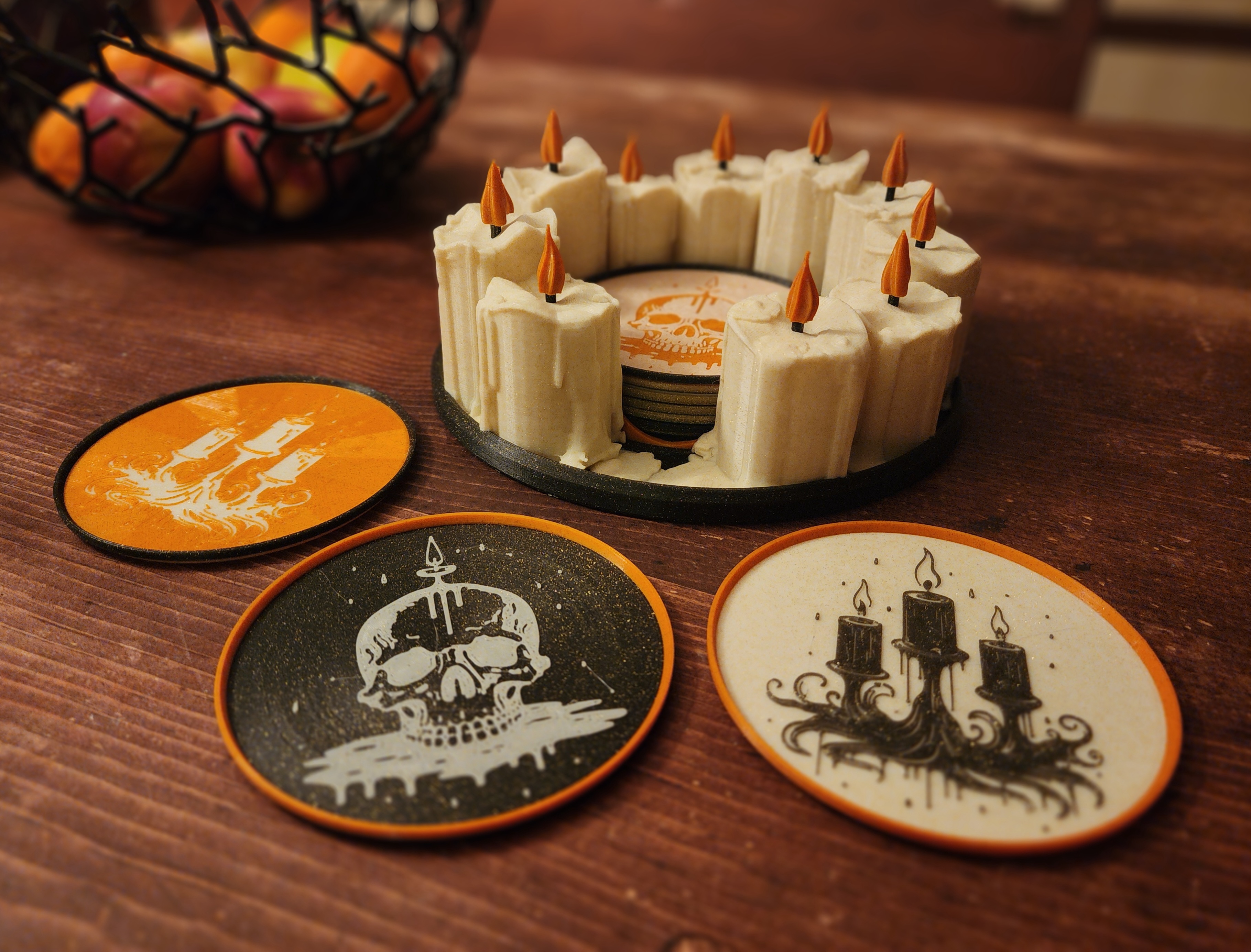 Melted Candle Coaster Holder