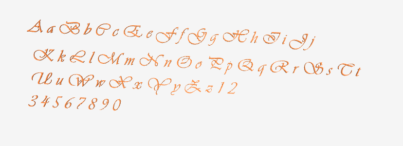 Fancy Alphabet letters and numbers