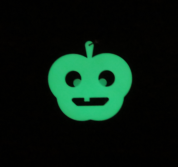 Glowing halloween pumpkin