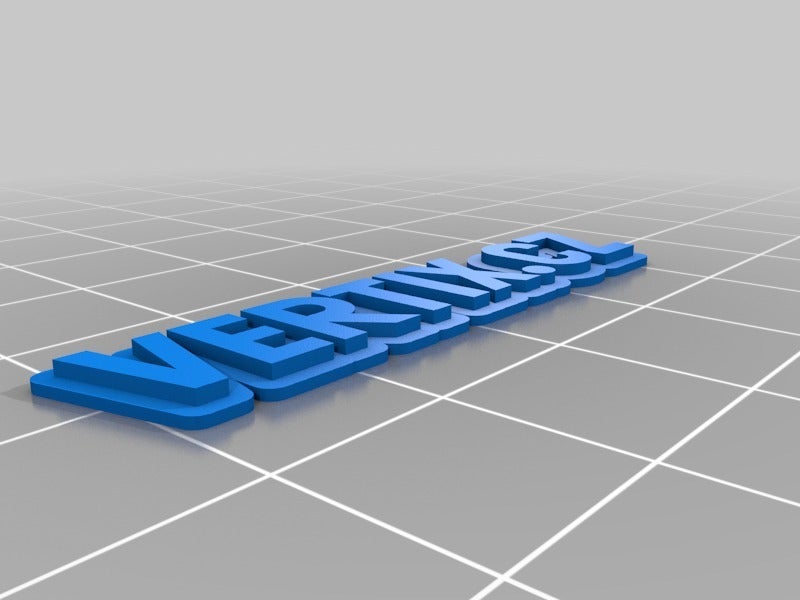 Customizable text logo - to glue on another object by Michal Houdek ...