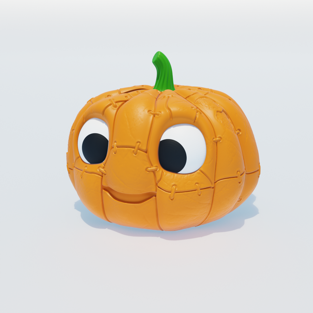 Miniatura 2 do modelo 3D Spooky Cute Pumpkin