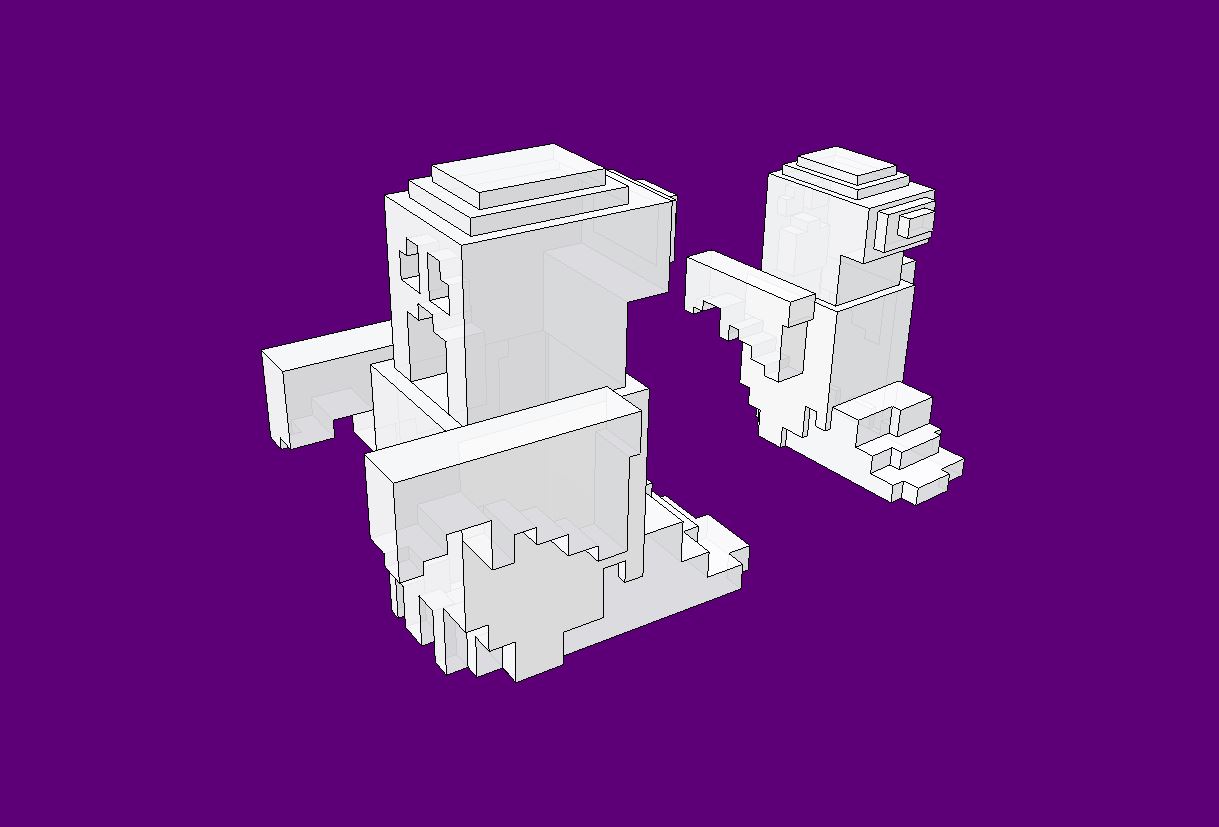 Ghost Minecraft style