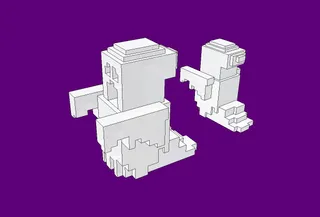Ghost Minecraft style